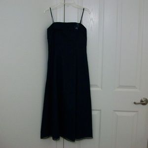 Eden Bridals Blue Midi Length Formal/Prom Dress